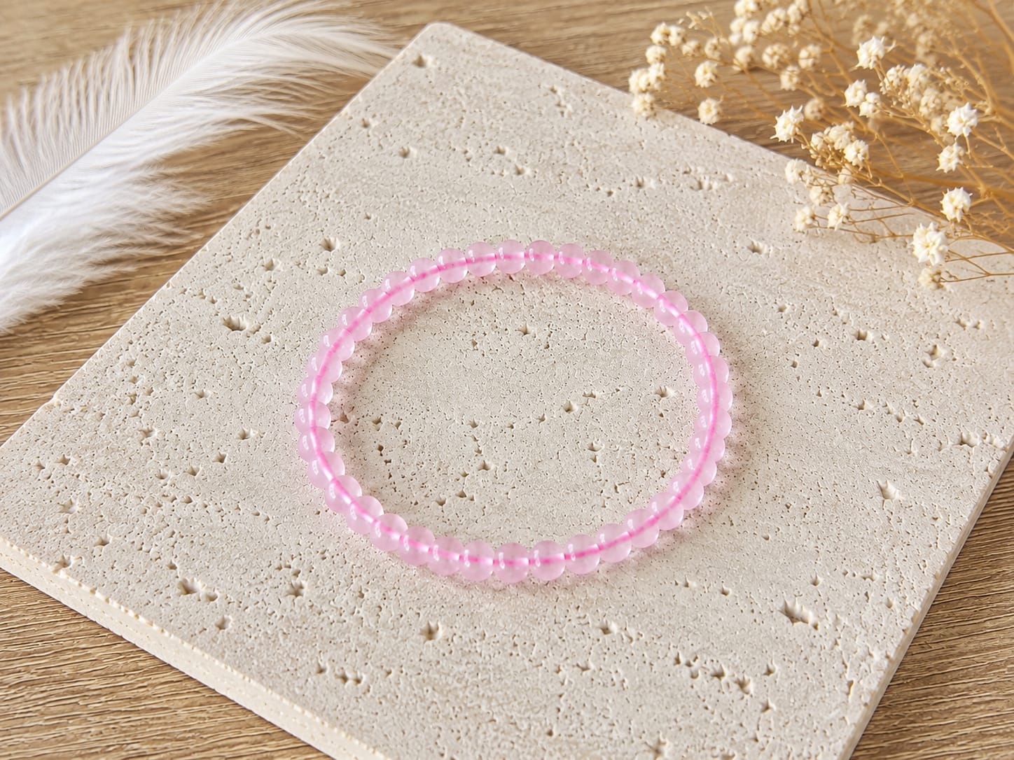 Bracelet Quartz rose 🌸